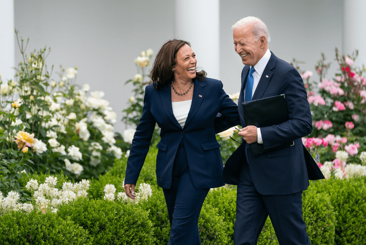 Joe Biden with Kamala Harris. PHOTO/@JoeBiden/X