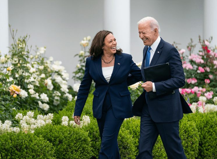 Joe Biden with Kamala Harris. PHOTO/@JoeBiden/X