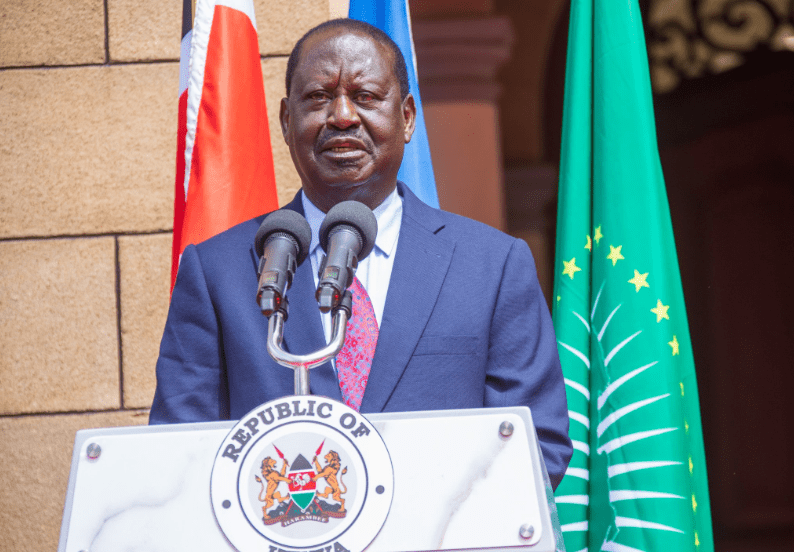 Opposition leader Raila Odinga at a past function. PHOTO/@RailaOdinga/X