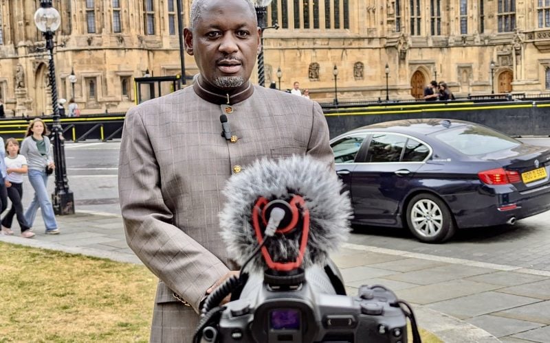 Otiende Amollo in the UK. PHOTO/@OAmollo/X