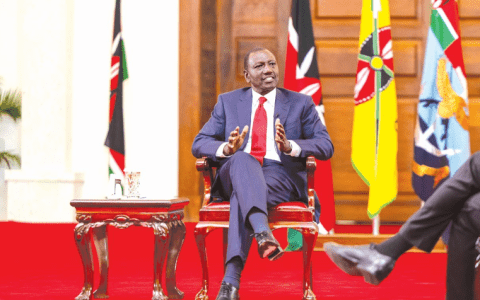 President William Ruto during the presidential roundtable at State House in Nairobi on June 30, 2024. PHOTO/Hiram Omondi