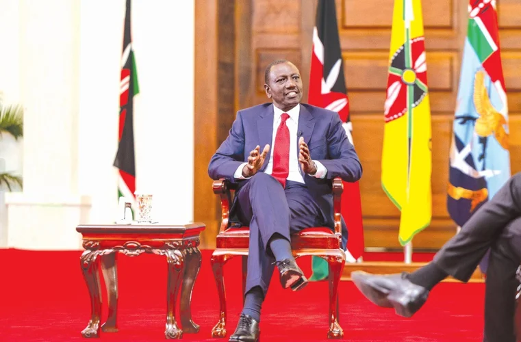 President William Ruto during the presidential roundtable at State House in Nairobi on June 30, 2024. PHOTO/Hiram Omondi