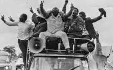 Opposition leaders leading protests against the government in the early 1990s. PHOTO/@african_stream/X