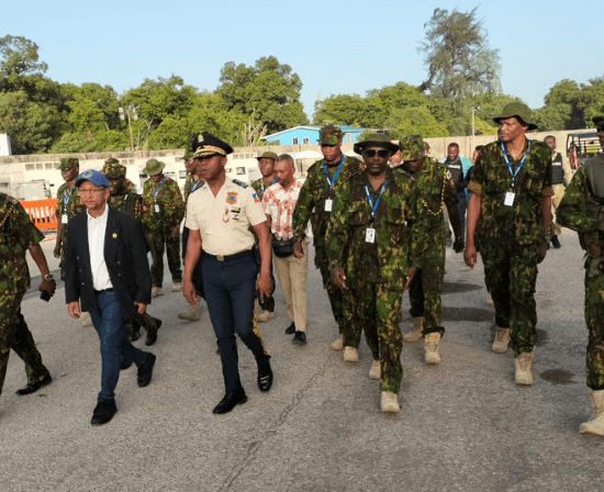 Multinational Security Support (MSS) Mission officers in Haiti.