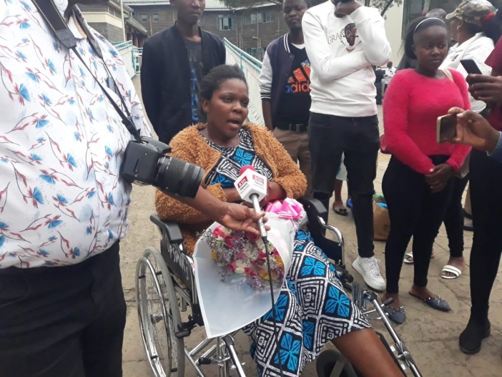 Mediamax reporter Catherine Wanjeri speaks after release from hospital