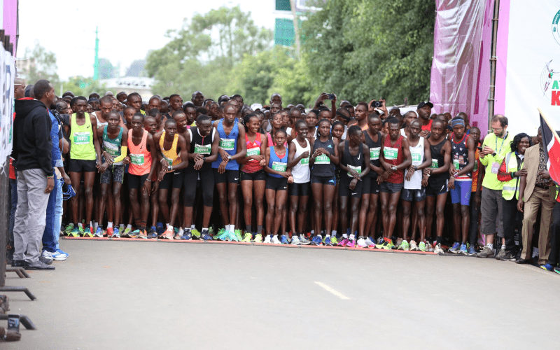 Participants of the previous Nairobi City Marathon