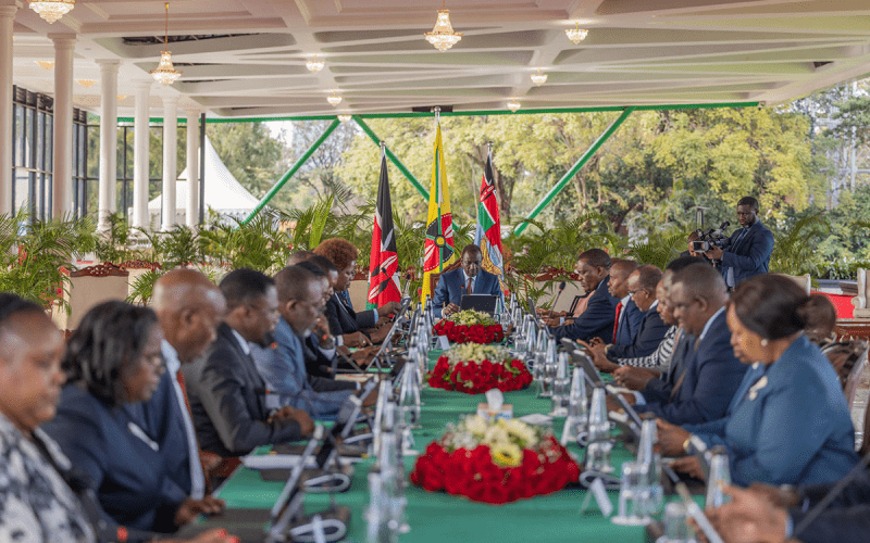 President William Ruto chairs a Cabinet meeting on July 4, 2024. PHOTO/@StateHouseKenya/X