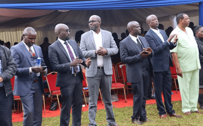 A section of leaders from Rift Valley including Julius Melly, Josses Lelmengit and Johana Ng'eno have called for a government of national unity. PHOTO/Isaiah Cheruiyot