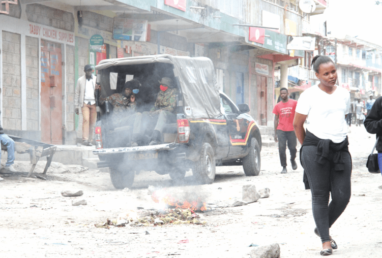 Chaos after police break up protests in Kitengela