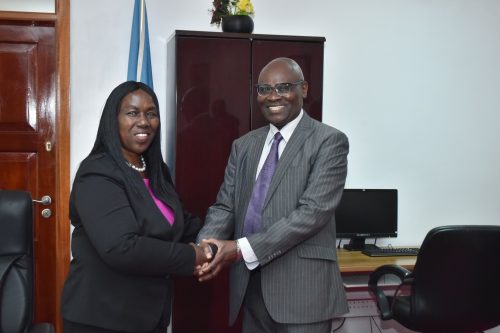Professor Margret Hutchinson poses for a photo with UoN's Council. PHOTO/@Uonbi