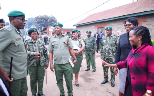 Commissioner General of Prisons Patrick Aranduh during the decongestion exercise. PHOTO/ @Kenyajudiciary/x