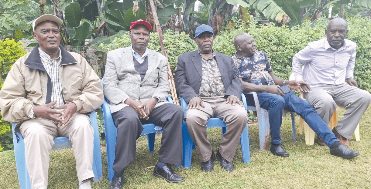 Some of the sacked members of the defunct Kenya Air Force officers who spoke to People Daily yesterday. PHOTO/Mathew Ndungu