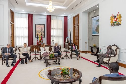 President William Ruto meets US Under Secretary for Civilian Security, Democracy, and Human Rights, Uzra Zeya at State House, Nairobi. PHOTO/@WilliamsRuto/X