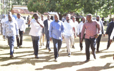 President William Ruto, Deputy President Rigathi Gachagua and Suna East MP Junet Mohamed touring Suna East Constituency, Migori County on Wednesday, August 28, 2024. PHOTO/@JunetMohamed/X