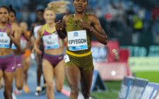 Faith Kipyegon racing during the Rome Diamond League on Friday night August 30, 2024. PHOTO/@WorldAthletics/X