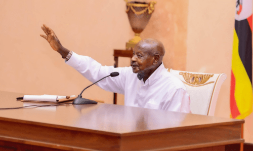 Uganda's President Yoweri Kaguta Museveni during a meeting on August 23, 2024. PHOTO/@KagutaMuseveni/X