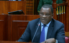 Cabinet Secretary nominee for Public Service and Human Capital Management Justin Muturi appearing before the Committee on Appointments on Sunday August 4, 2024. PHOTO/ Screengrab by People Daily Digital