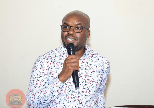 Interior Principal Secretary Raymond Omollo addressing administrators on Sunday, August 11, 2024. PHOTO/ @ray_omollo/X