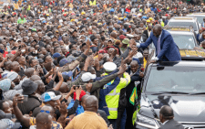 President William Ruto during a past tour in Eldoret City