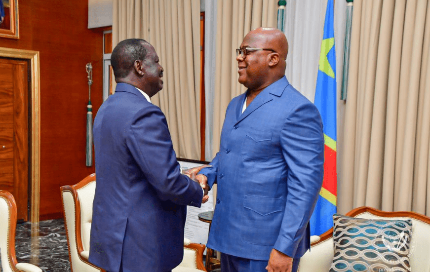 DRC President Felix Tshisekedi endorses Raila for AUC chairmanship