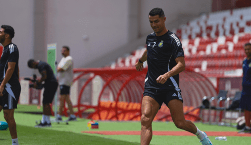 Cristiano Ronaldo during a training session on August 23, 2024. PHOTO/@Cristiano/X