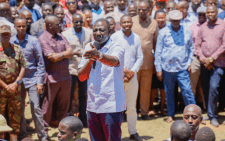 President William Ruto speaking during his development tour in Migori County on Wednesday, August 28, 2024. PHOTO/@rigathi/X