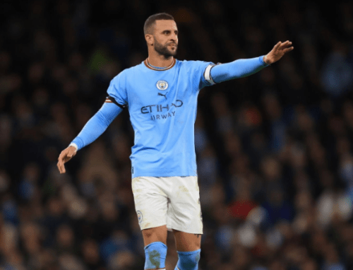 Manchester City right-back Kyle Walker during a past match. PHOTO/@kylewalker2/X