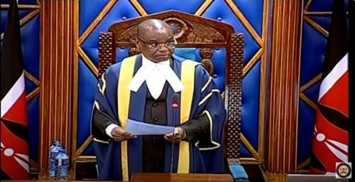 Senate Speaker Amason Kingi speaking on Wednesday August 7, 2024. PHOTO/@Senate_KE/X