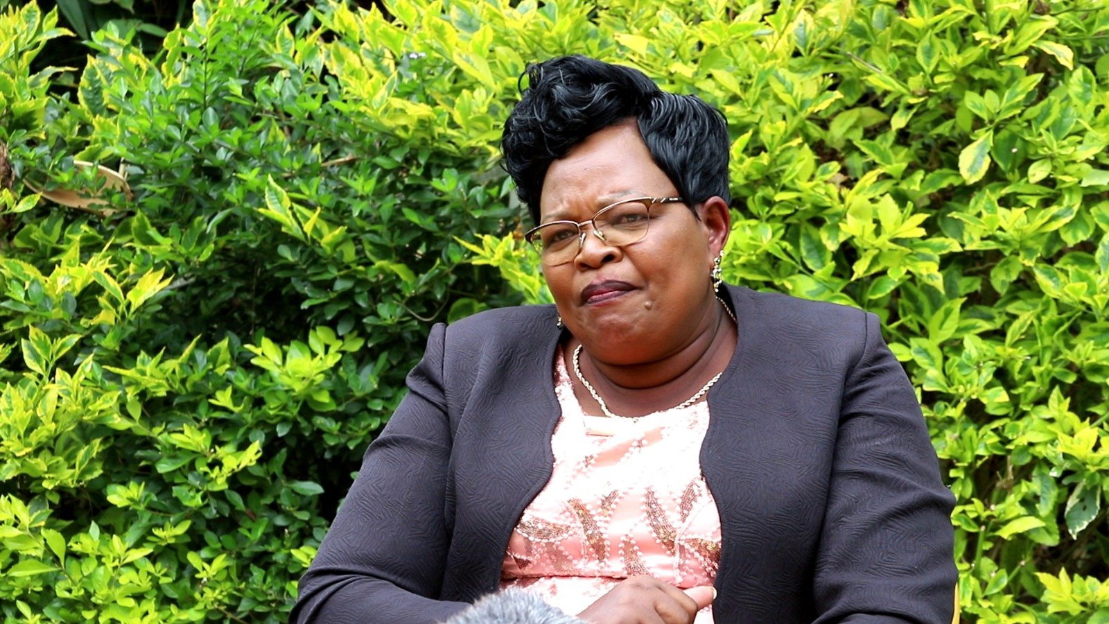 Maragua MP Mary Wamaua addresses journalists in Thika, Kiambu County. PHOTO/Mathew Ndung'u