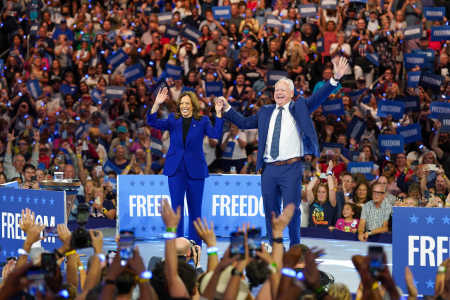 Tim Walz and Kamala Harris