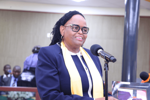 Chief Justice Martha Koome speaks during a past function on July 29, 2024. PHOTO/@CJMarthaKoome/X