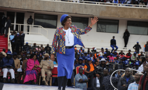 Former Kitui Governor Charity Ngilu during Azimio campaigns in 2022. PHOTO/@mamangilu/X