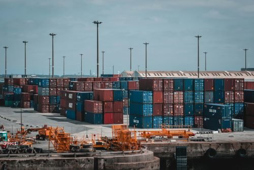 Containers at a port. Image is used for illustration. PHOTO/Pexels