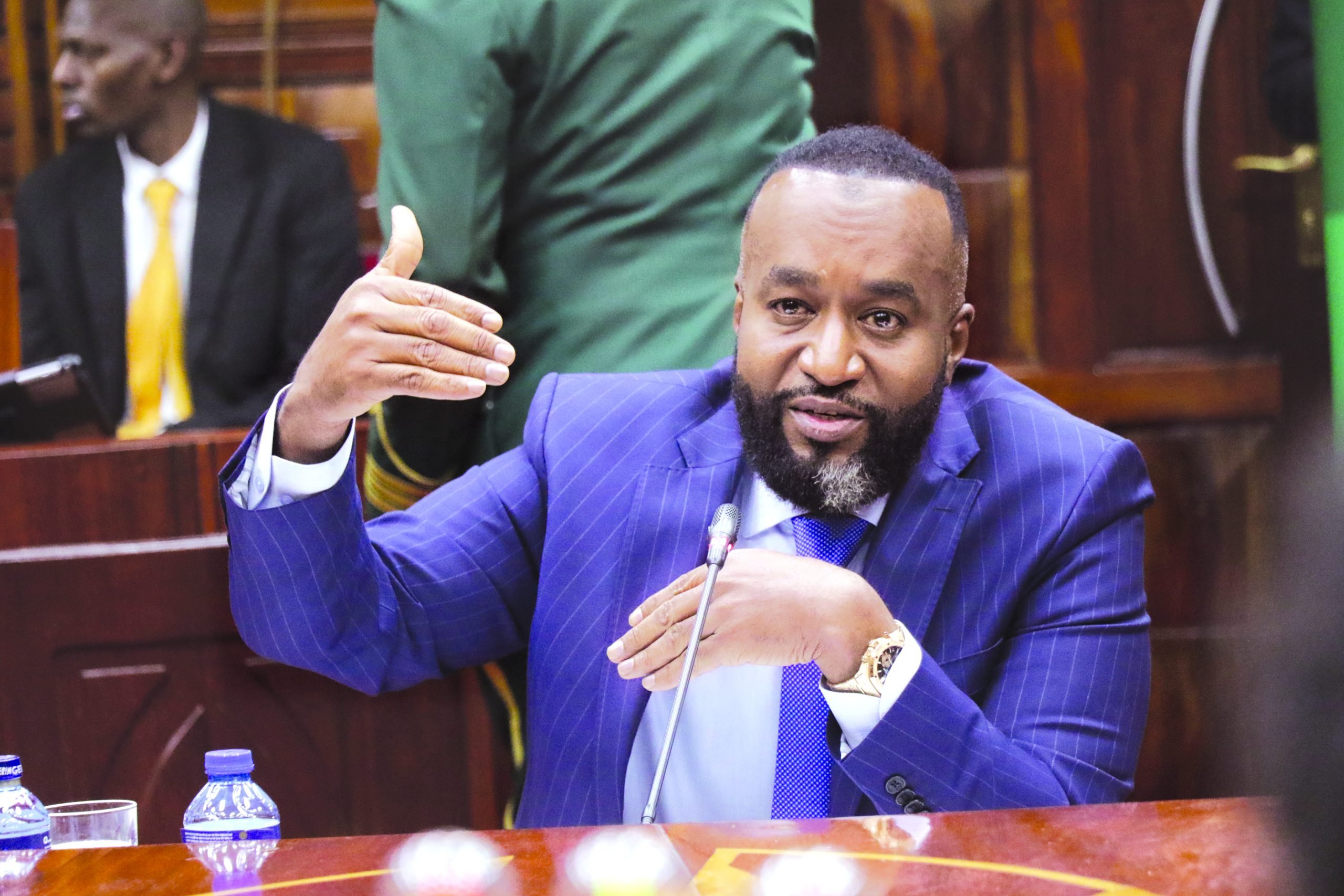 Mining and Blue Economy Cabinet Secretary-nominee Hassan Joho responds to questions from MPs during his vetting yesterday. PHOTO/Kenna Claude 