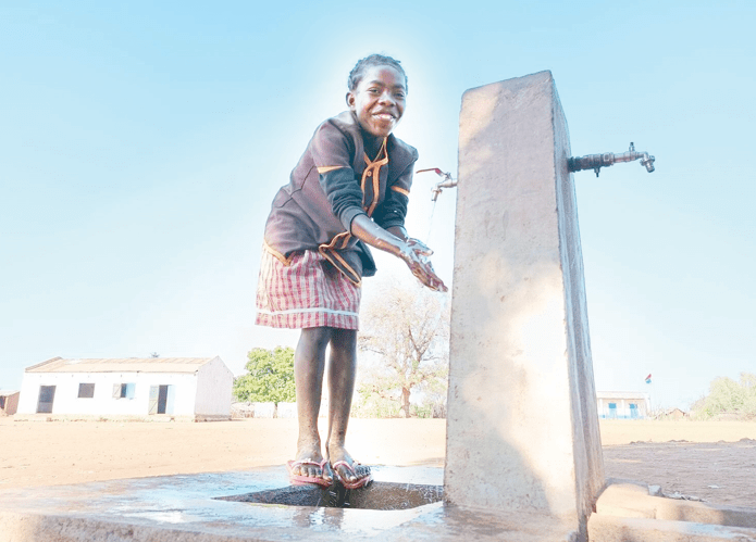 Unicef has provided clean water to serious regions. PHOTO/UNICEF