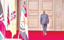 President William Ruto at State House in Nairobi on July 11,2024 after he dismissed his Cabinet to pave the way for what he called a broad-based government. PHOTO/Print