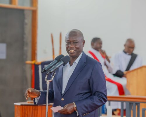 Rigathi Gachagua speaking during a church service at ACK St Patrick's church in Kayole on Sunday, September 8, 2024. PHOTO/https://www.facebook.com/DPGachagua