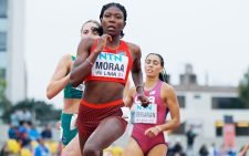 Sarah Moraa in the 800m at the World U20 Championships in Lima. PHOTO/Oscar Munoz Badilla for World Athletics