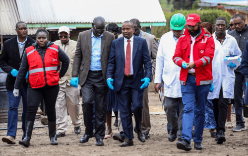 Interior Cabinet Secretary Abraham Kithure Kindiki arriving at Hillside Endarasha Academy in Nyeri County on Friday September 6, 2024. PHOTO/https://www.facebook.com/KithureKindiki