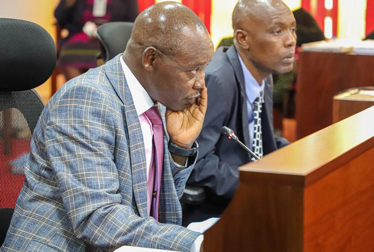 KPA Managing Director Captain William Ruto when he appeared before a parliamentary committee together with his team of management. PHOTO/https://web.facebook.com/ParliamentKE?_rdc=1&_rdr