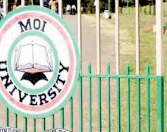 Moi University gate. PHOTO/Print