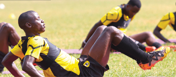 Tusker FC players during their recent training session ahead of their weekend fixture. PHOTO/Tusker