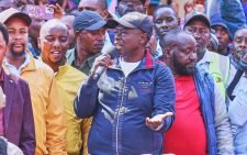 DP Rigathi Gachagua in the company of other leaders in the Marikiti market. PHOTO/@rigathi/X