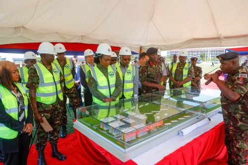 Defence Cabinet Secretary Soipan Tuya at Kenyatta Barracks, Gilgil. PHOTO/@HonTuya/X