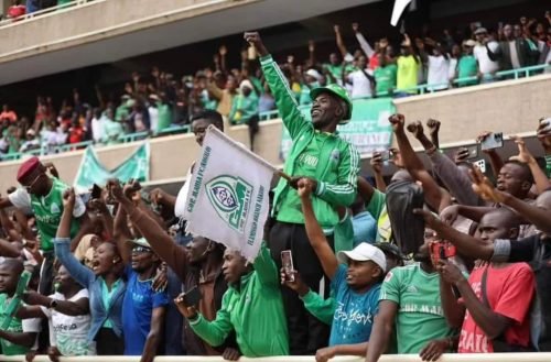 Gor Mahia fans at a past match. PHOTO/@OfficialGMFC/X