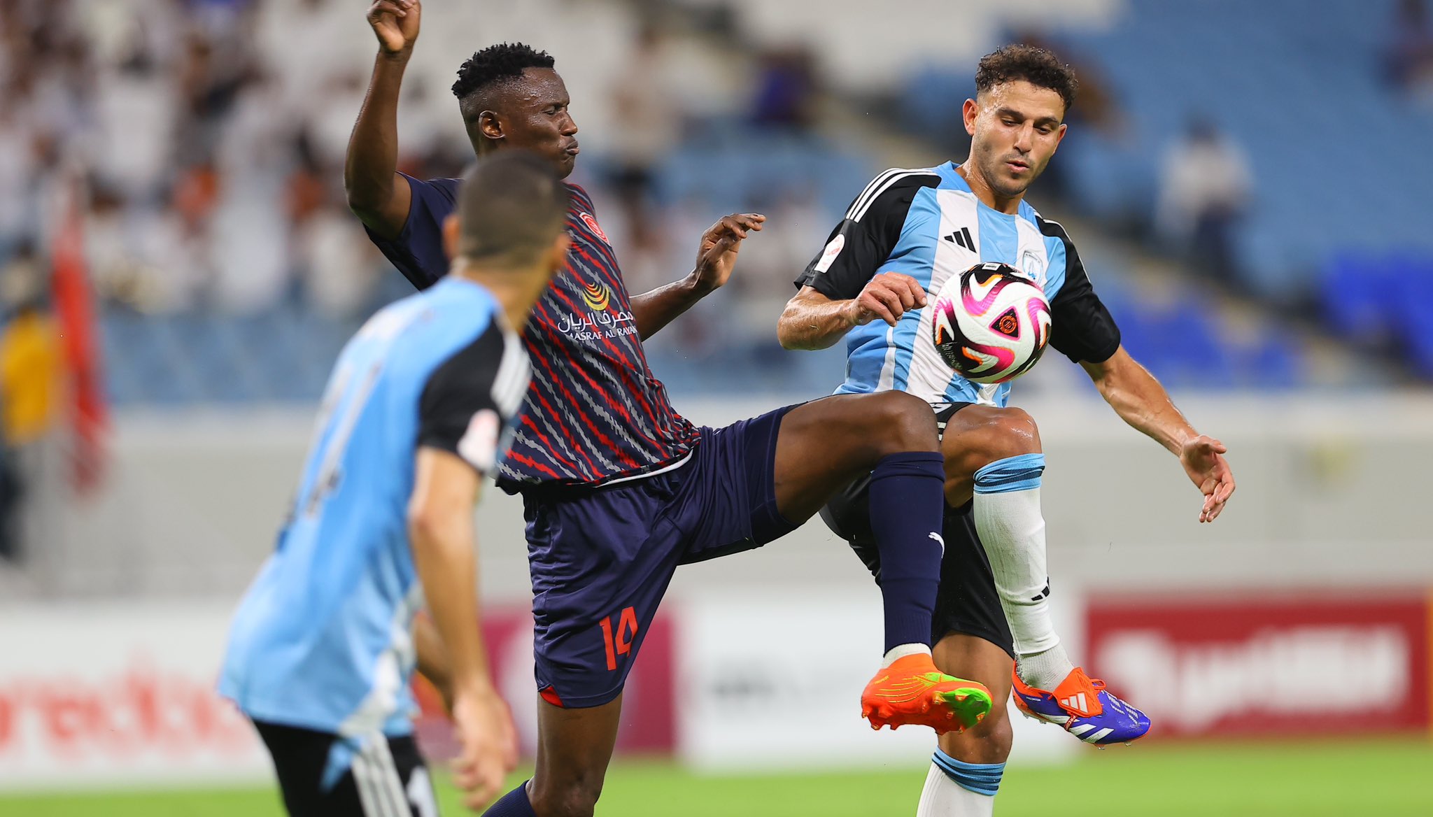 Michael Olunga in action for Al Duhail SC. PHOTO/@OgadaOlunga/X