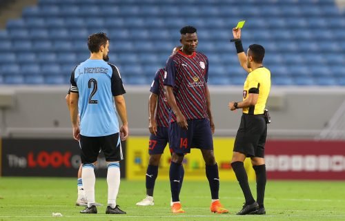 Michael Olunga in action for Al Duhail SC. PHOTO/@OgadaOlunga/X