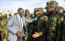 President William Ruto in Port-au-Prince, Haiti when he met the Kenyan Police officers. PHOTO/@WilliamsRuto/X