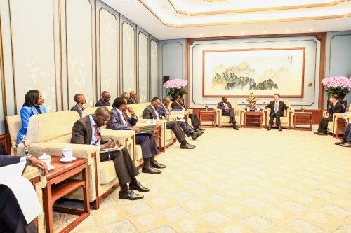 President William Ruto leads Kenyan delegation in a meeting with Chinese Vice-Premier Ding Xuexiang at the ​​​​Diaoyutai State Guest House in Beijing on September 3, 2024. PHOTO/@WilliamsRuto/X