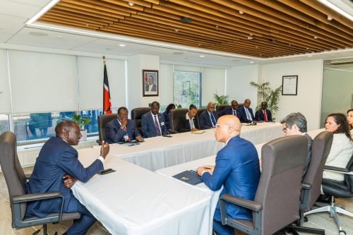 President William Ruto leads the Kenyan delegation in a meeting with the Ford Foundation on Tuesday, September 24, 2024. PHOTO/@WilliamsRuto/X